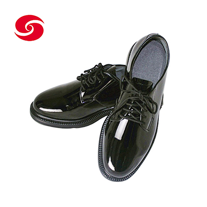 High gloss military hot sale dress shoes