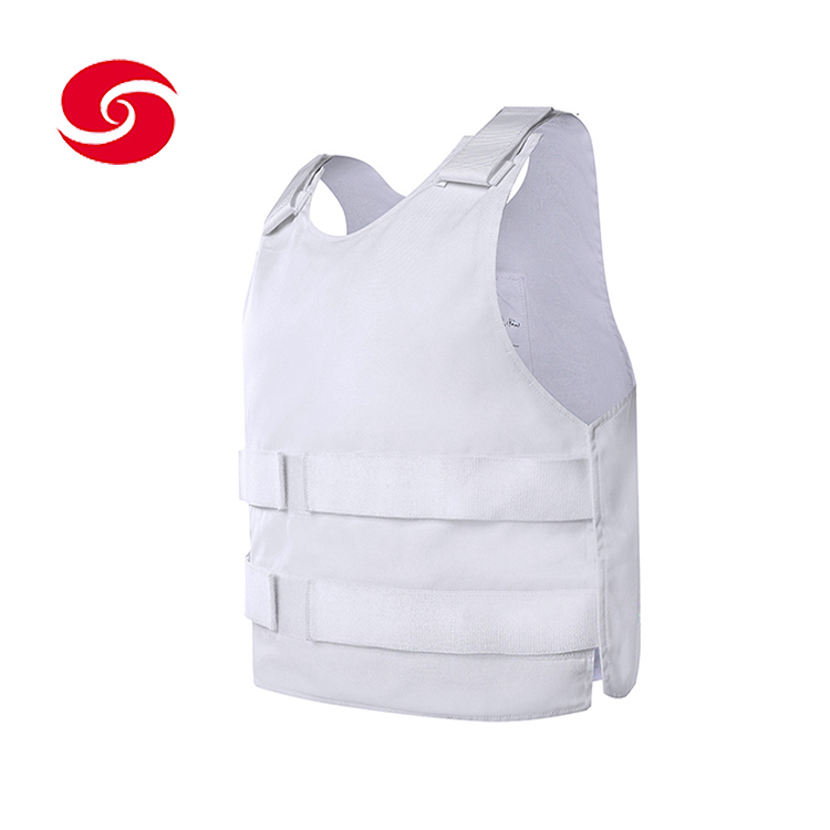 Concealed White NIJ IIIA Aramid Bullet Proof Vest 