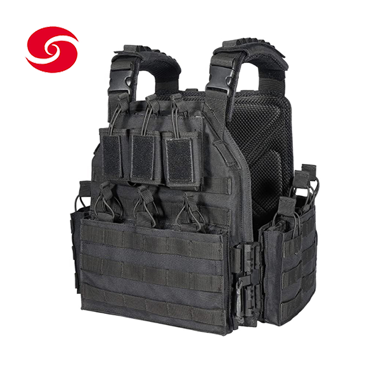 Military Black Quick Release Tactical Outdoor Plate Carrier Vest